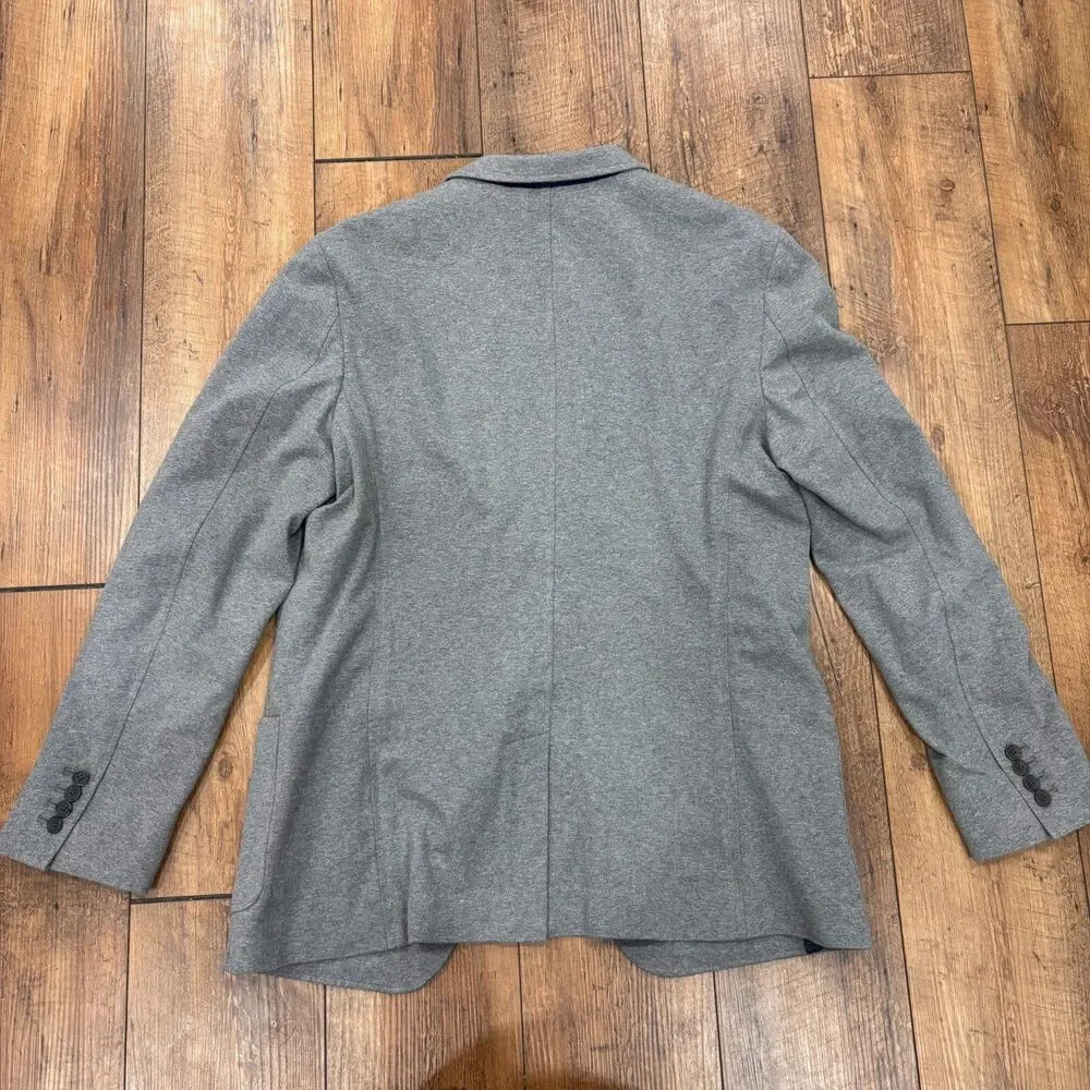 Banana Republic Men's 44L Long Tailored Slim Fit Grey Blazer Sports Coat 146209
